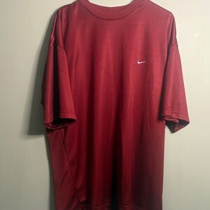 Vintage Nike Crimson Mesh Training Shirt XXL